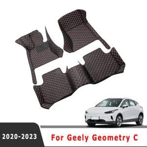 4 שטיחים איכותיים ויוקרתיים לרכב ג'ילי: Geely Geometry C 2023 2022 2021 2020