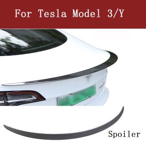ספויילר אחורי לטסלה. מגוון גימורים לבחירה. Tesla Model 3 Y 2017-2023