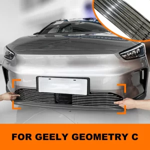 גריל אלומיניום קידמי לרכב ג'ילי גאומטרי. סט 2 חלקים. התקנה פשוטה.  Geely Geometry C 2021 2022  2023