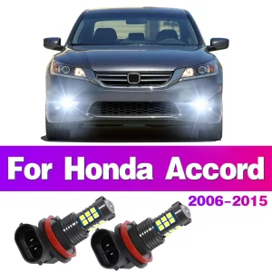 זוג נורות לד חזקות לפנסי ערפל להונדה אקורד. שנים: Honda Accord 2006-2015