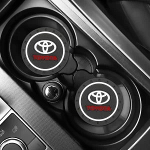 תחתיות הגנה סיליקון למתקן כוסות טויוטה. Toyota Corolla Camry Hilux Rav4
