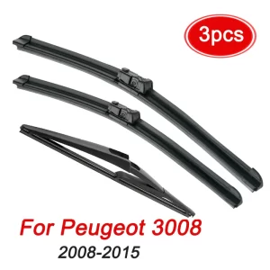 סט מלא 3 מגבים לפיזו 3008. Peugeot 3008 2008-2015