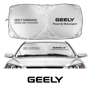 מגן שמש לרכב לשמשה קדמית של חברת גילי. Geely